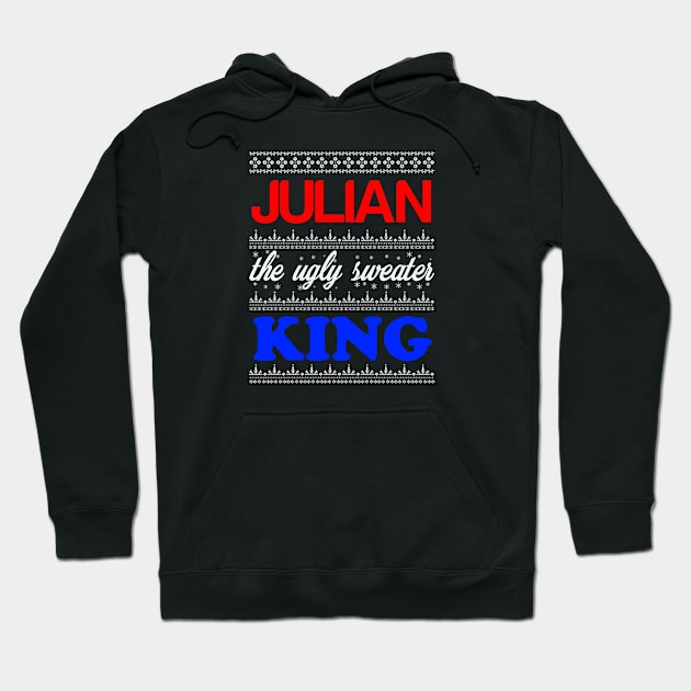 JULIAN the Ugly Sweater King> Happy Holidays Hoodie by CoolApparelShop